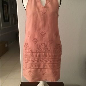 ArtisA NNY 100% Linen Dress sleeveless shift.